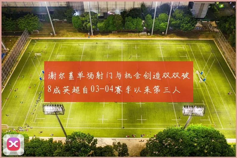 谢尔基单场射门与机会创造双双破8成英超自03-04赛季以来第三人